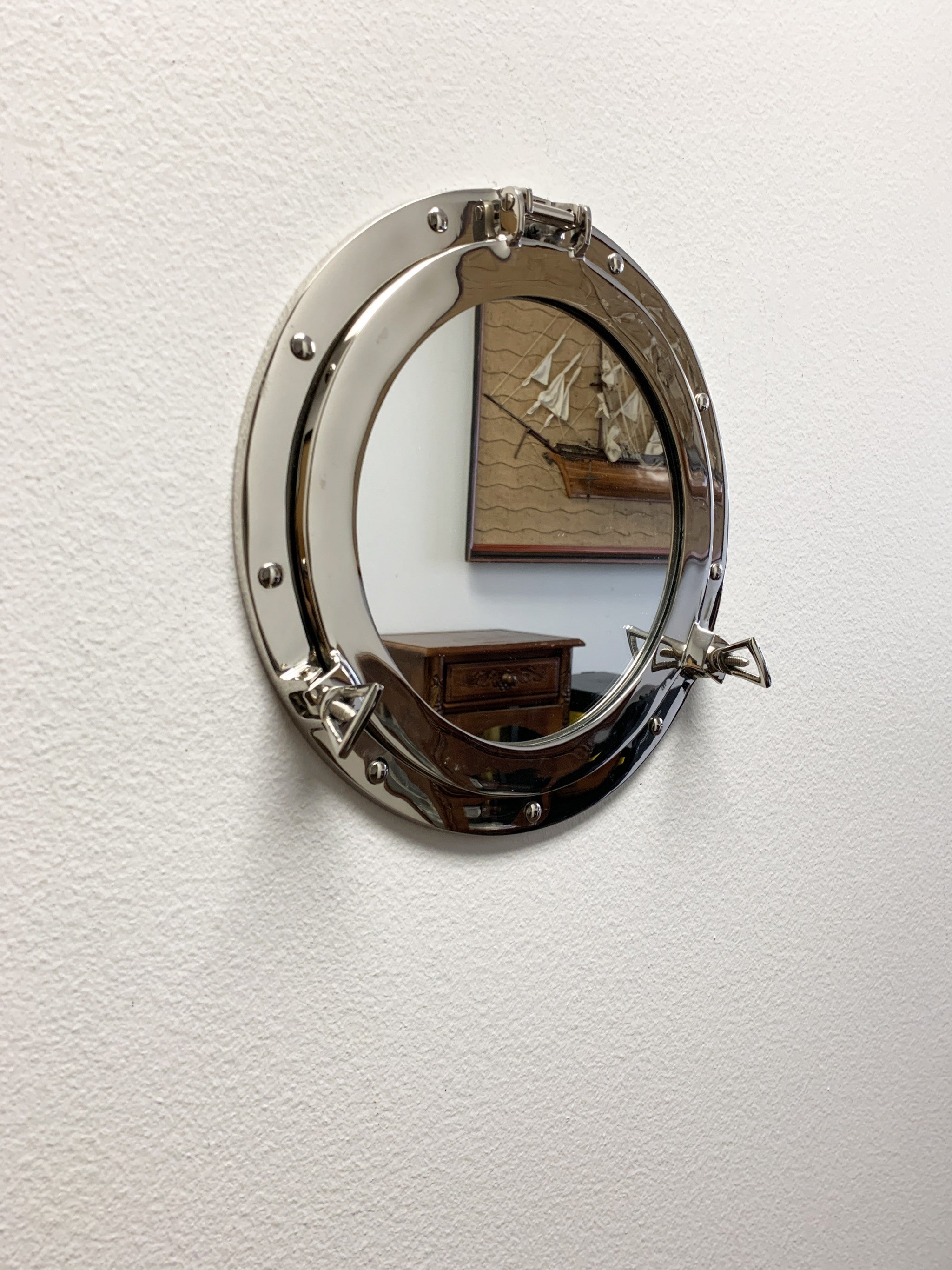 12" X 12" X 2" Porthole Mirror