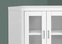 White Corner Tv Stand With Glass Doors