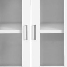 White Corner Tv Stand With Glass Doors