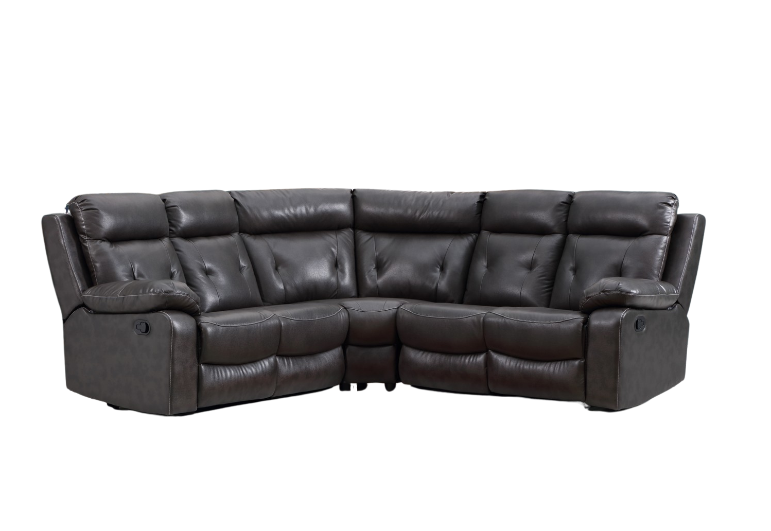 80" X 80" X 40" Dark Gray  Sectional