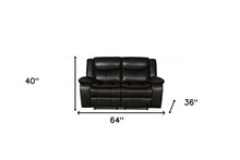 Brown Loveseat - 64