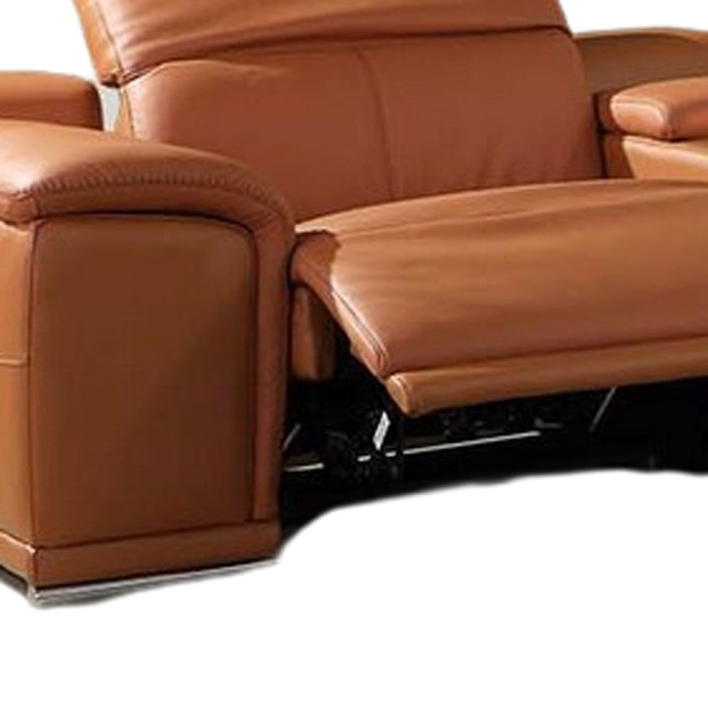 154" X 200" X 162".2 Camel Power Reclining 8Pc Sectional