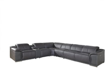 Dark Grey Power Reclining 7Pc Sectional - 254