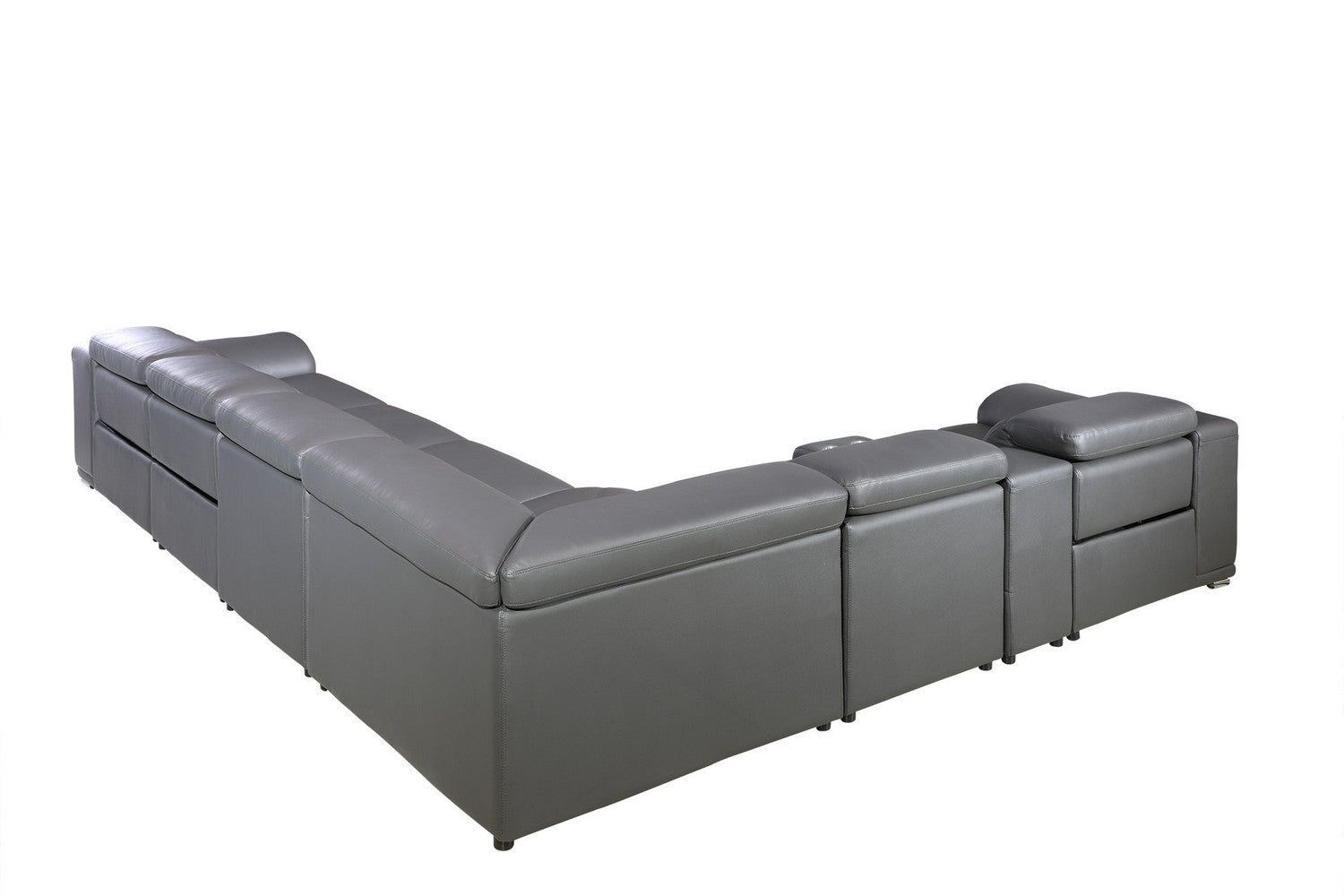 267" X 320" X 266.4" Dark Grey Power Reclining 8Pc Sectional