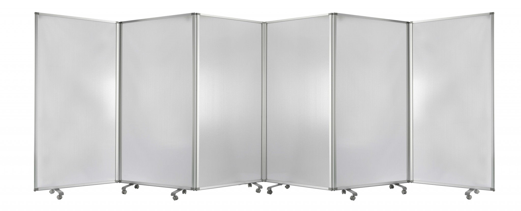 212 X 1 X 71 Green Metal 6 Panel Screen