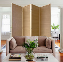 Light Bamboo 3 Panel Room Divider Screen 6