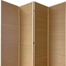 Light Bamboo 3 Panel Room Divider Screen 6