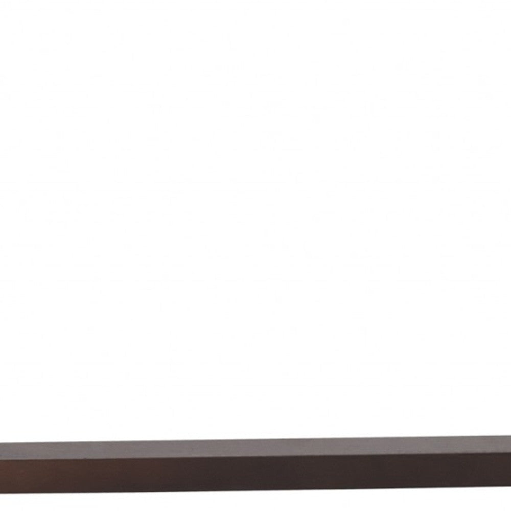 47.64" X 27.56" X 14.97" Coffee Table In Matte White With Dark Walnut Base