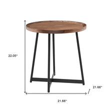 Mesa auxiliar redonda de 21.66