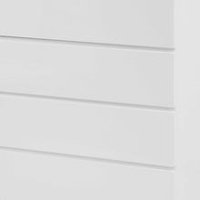 36 X 20 X 47 Gloss White Stainless Steel 5 Drawer Chest