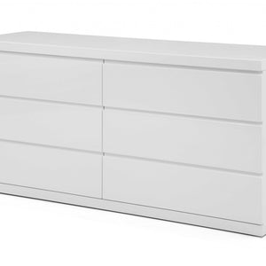 63 X 20 X 30 White Double Dresser