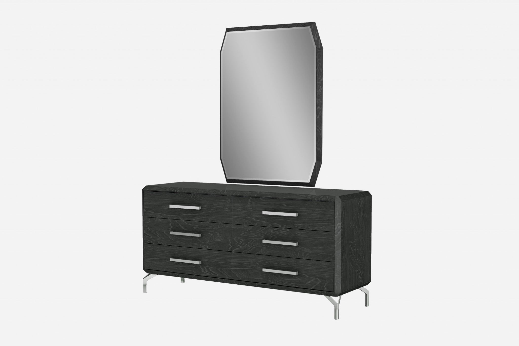 67 X 20 X 32 Clear Glass Or Stainless Steel Double Dresser Extension