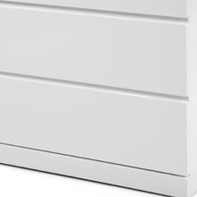 Modern White High Gloss Finish 2 Drawer Nightstand