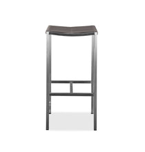Set Of 4 Stainless Steel Square Bar Stool