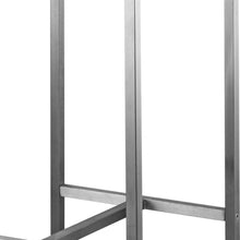 Set Of 4 Stainless Steel Square Bar Stool