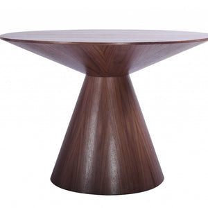 Walnut Veneer Round Dining Table 47 x 47 x 30