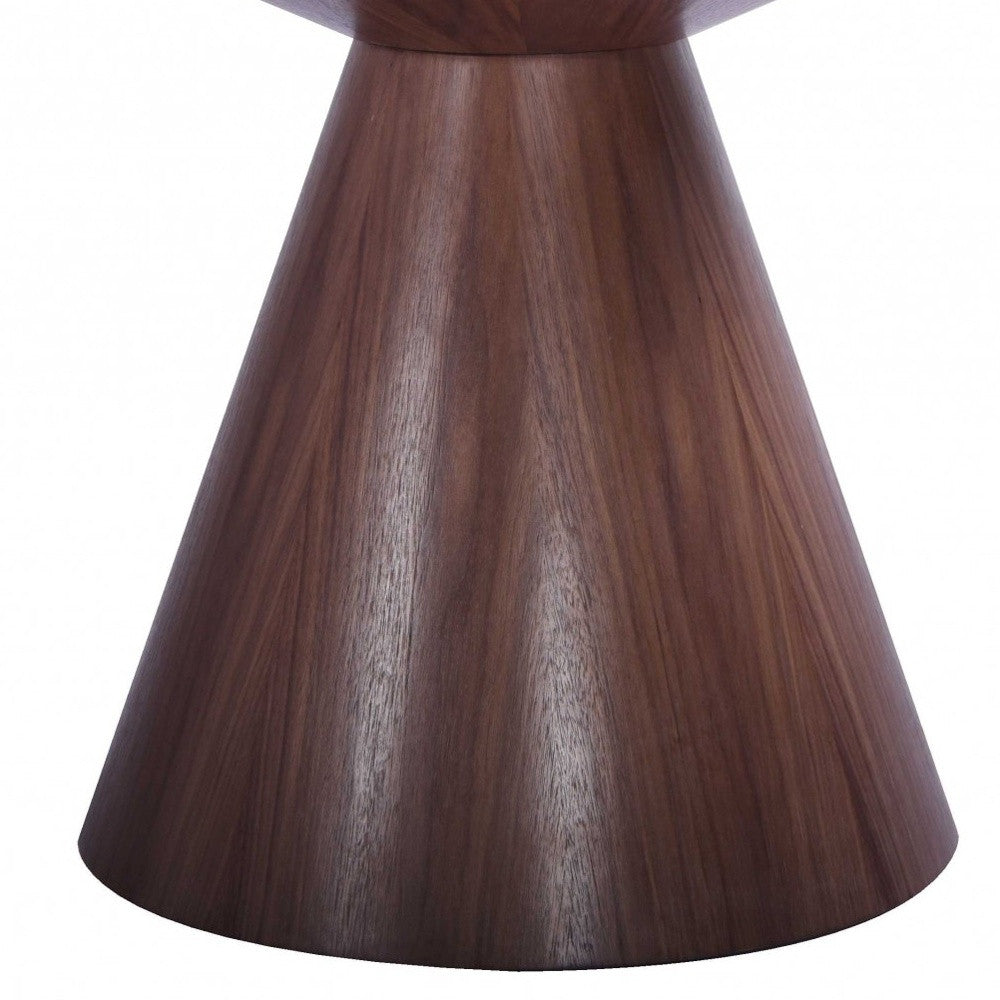 Walnut Veneer Round Dining Table 47 x 47 x 30