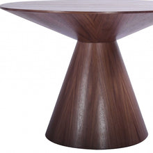 Walnut Veneer Round Dining Table 47 x 47 x 30
