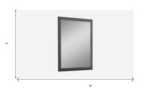 Espejo decorativo rectangular montado en la pared de 44