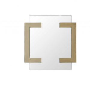 35 X 35 X 2 Polished Gold Stainless Steel Mirror