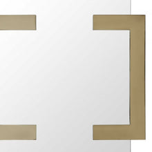 Espejo de Acero Inoxidable Dorado Pulido 35 X 35 X 2