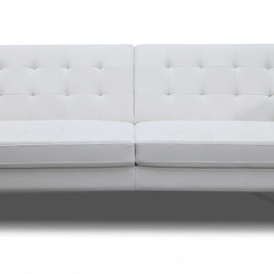 80 X 45 X 13 White Stainless Steel Sofa Bed