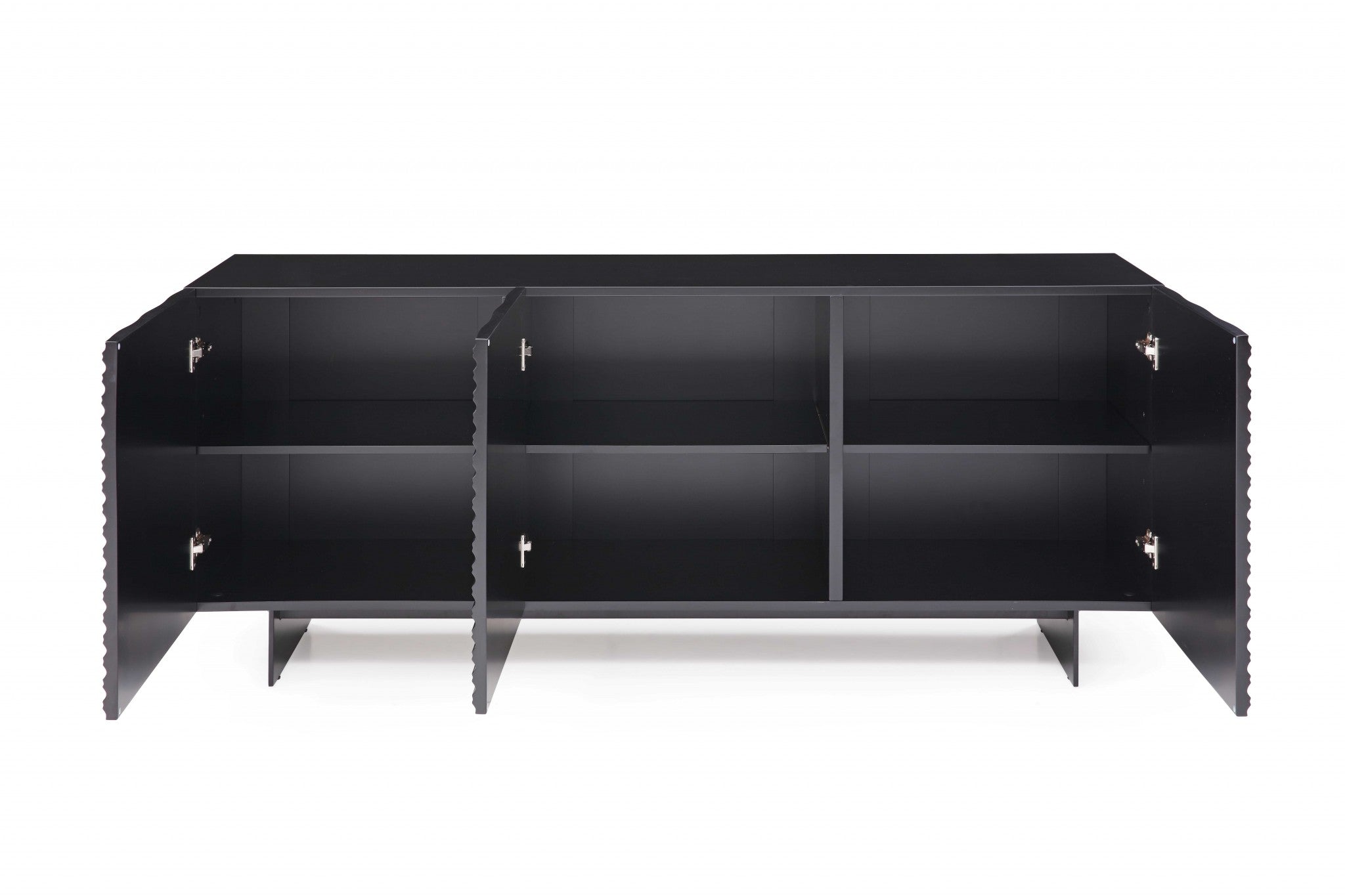 71 X 20 X 30 Black Metal Buffet