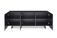 71 X 20 X 30 Black Metal Buffet