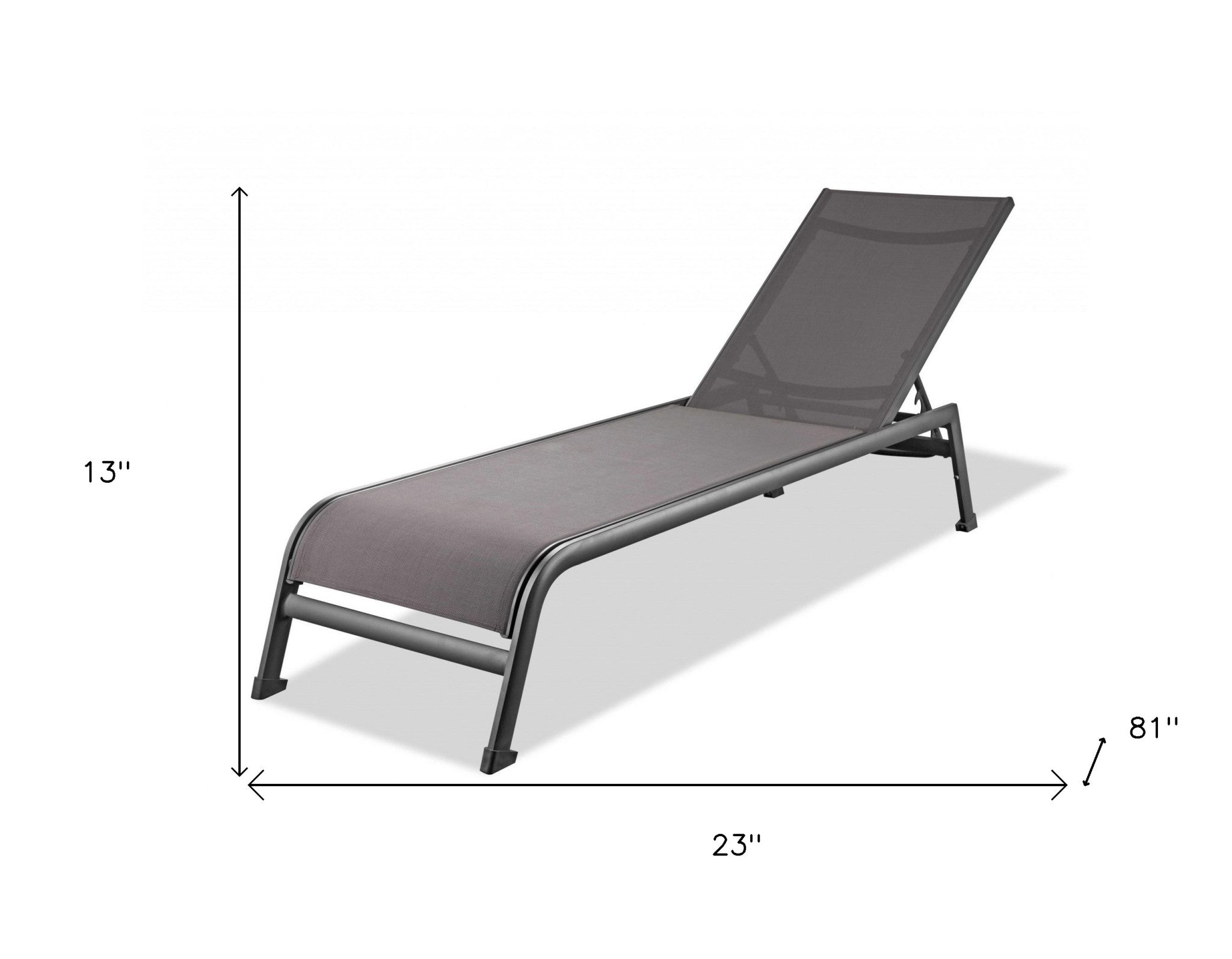Set Of 2 Taupe Aluminum Chaise Lounges