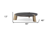 48 X 48 X 13 Wenge Veneer Stainless Steel Coffee Table