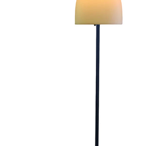 Traditional Shaped Floor Lamp With White Bowl Shade 60"