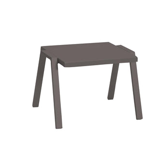 22 X 18 X 16 Taupe Aluminum Side Table