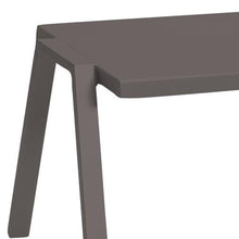 22 X 18 X 16 Taupe Aluminum Side Table