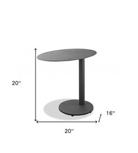 20 X 16 X 20 Powder Aluminum Side Table
