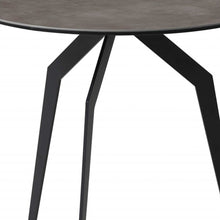 20 X 20 X 20 Black Ceramic Iron Side Table