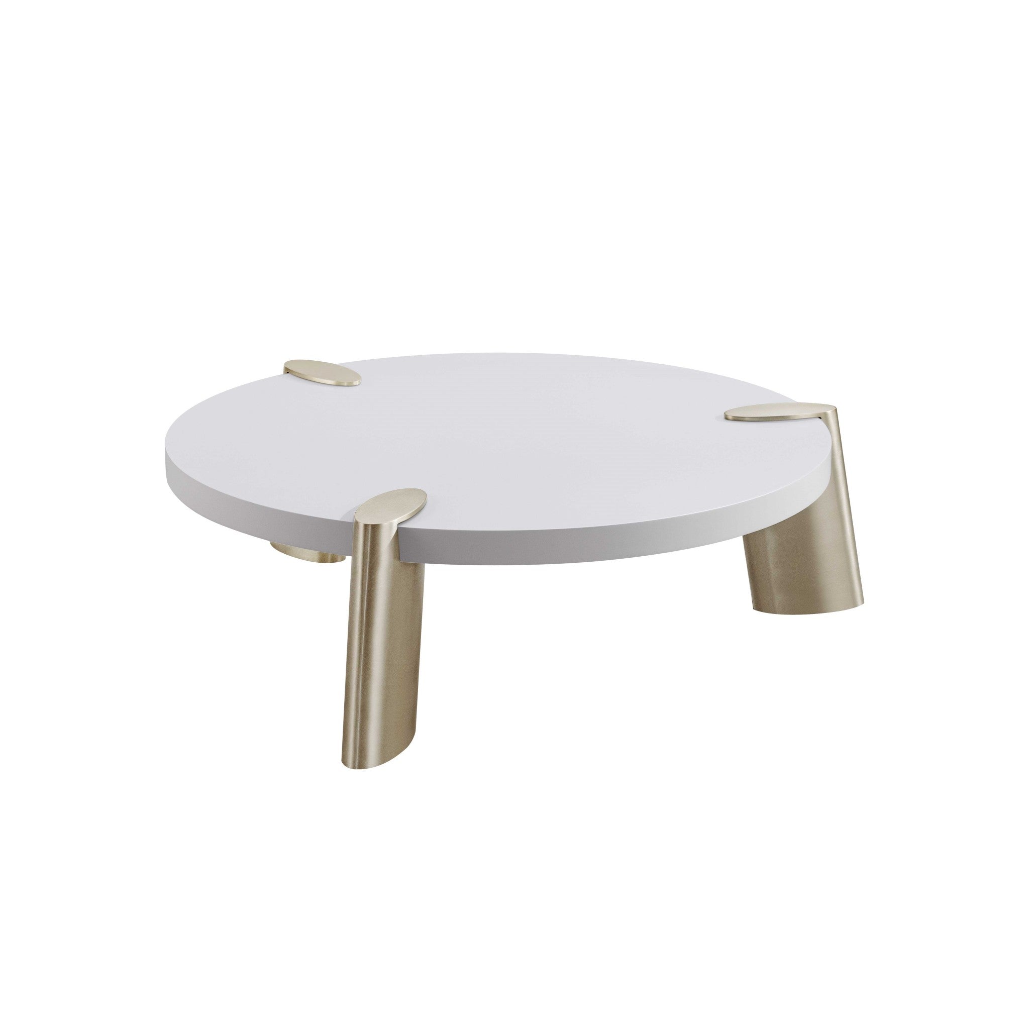 Matte White Finish Coffee Table - 40 x 40 x 13