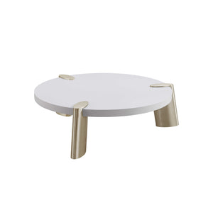 Matte White Finish Coffee Table - 40 x 40 x 13
