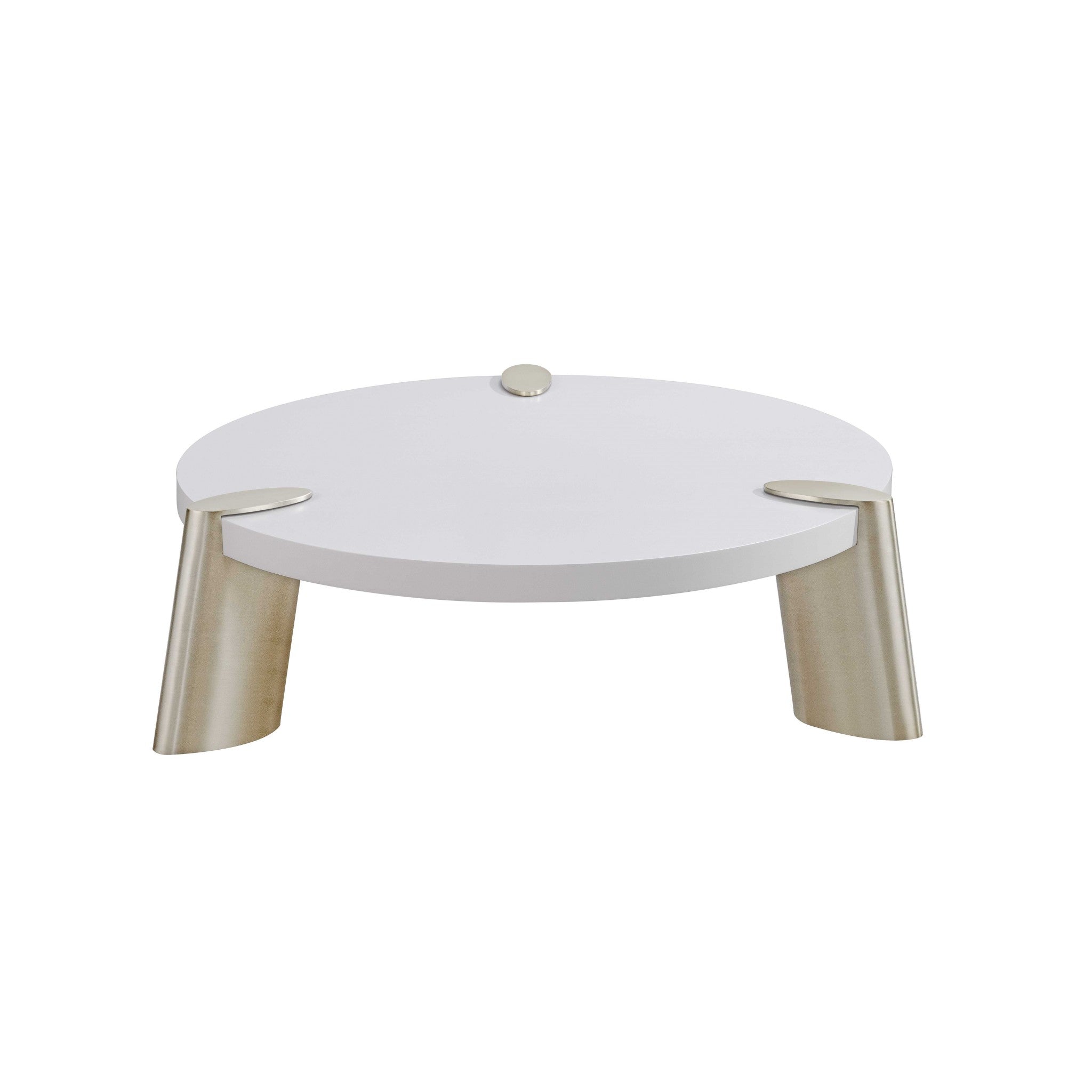 Matte White Finish Coffee Table - 40 x 40 x 13