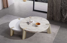 Matte White Finish Coffee Table - 40 x 40 x 13