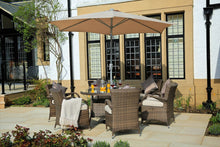 Brown 7 Piece Outdoor Dining Set With Cushions - 211