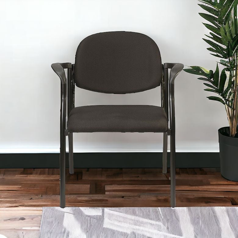 Navy Blue Fabric Seat Swivel Adjustable Task Chair Fabric Back Steel Frame