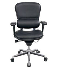 Black Faux Leather Seat Swivel Adjustable Task Chair Leather Back Plastic Frame