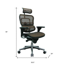 Plum Swivel Adjustable Executive Chair Mesh Back Plastic Frame