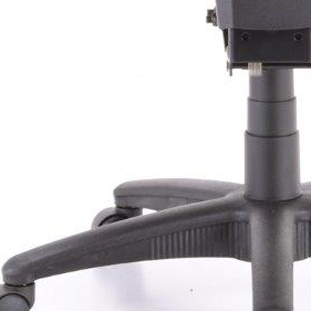 Green Fabric Seat Swivel Adjustable Conference Chair Fabric Back Plastic Frame