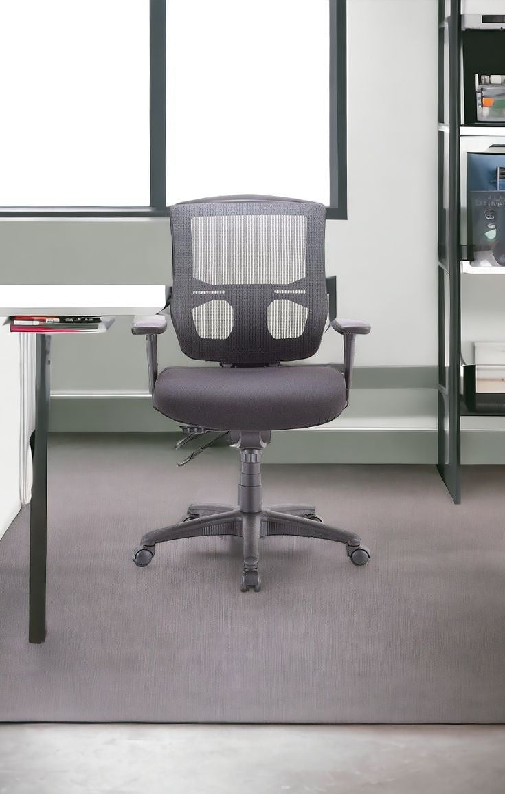 Green Fabric Seat Swivel Adjustable Conference Chair Fabric Back Plastic Frame