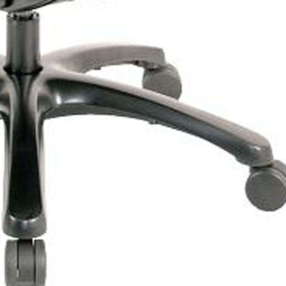 Slate Gray Fabric Seat Swivel Adjustable Task Chair Mesh Back Plastic Frame