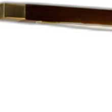 Walnut Wood Finish And Antique Brass Metal Adjustable Led Desk Lamp With Usb Port