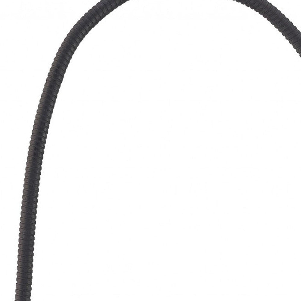 15" Black Metal Adjustable Clip On Led Table Lamp