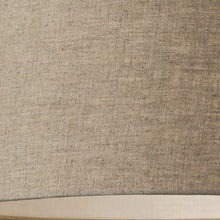 Burlap Fabric Light Brown Electric Drum Pendant Lamp