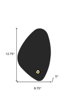 Black Fin Concrete Table Lamp